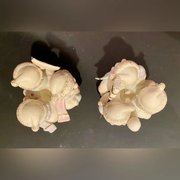 LENOX Snowlight Skating-By-Candlelight Candlestick Pair - Picture 6 of 7